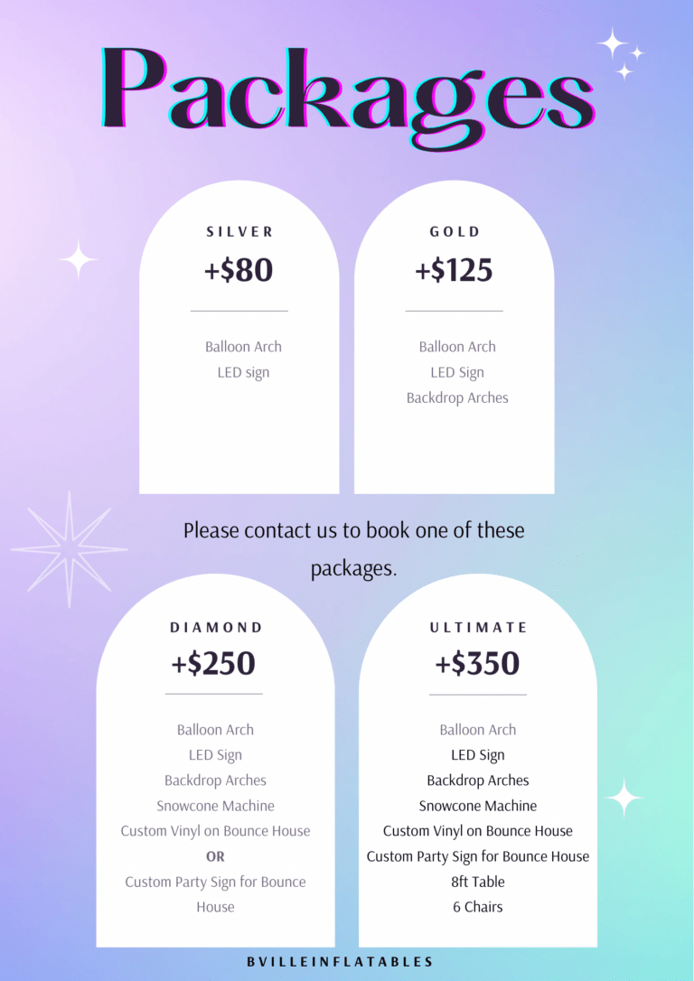 Colorful Gradient Price List Package 1 Home